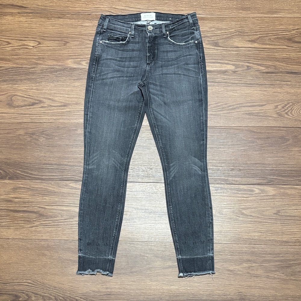 McGuire Denim Dark Gray Frayed Ankle Jeans Size: 27